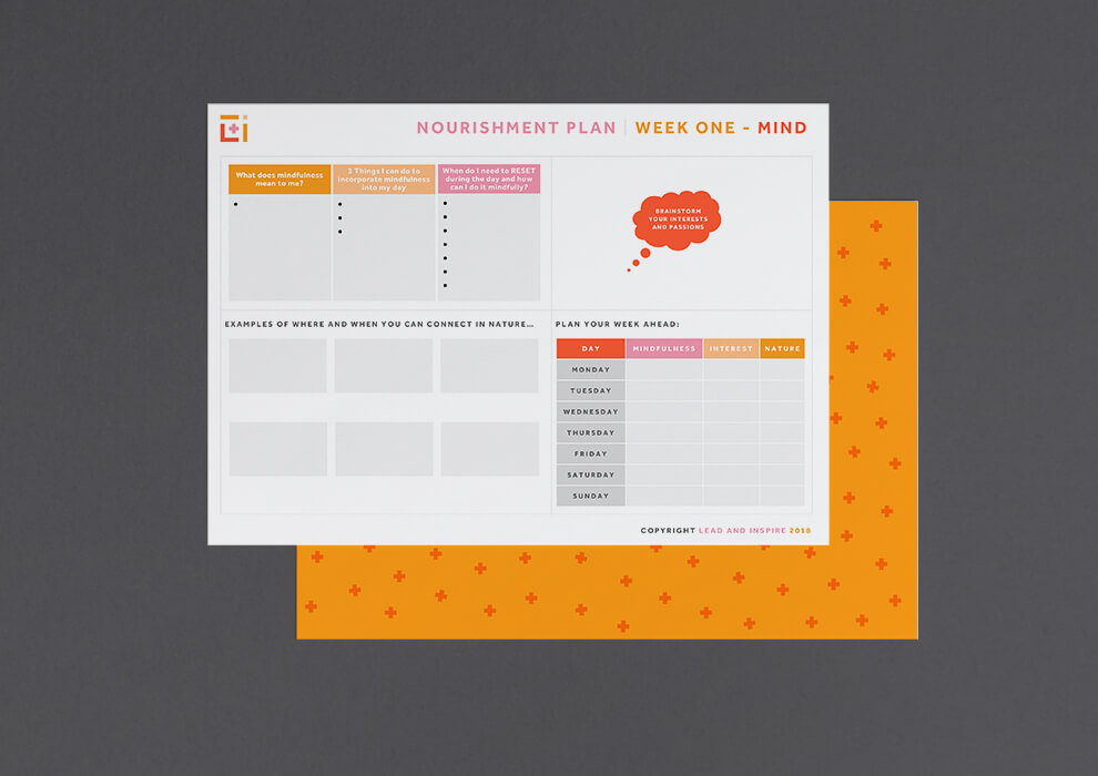 Lead and inspire printed worksheet