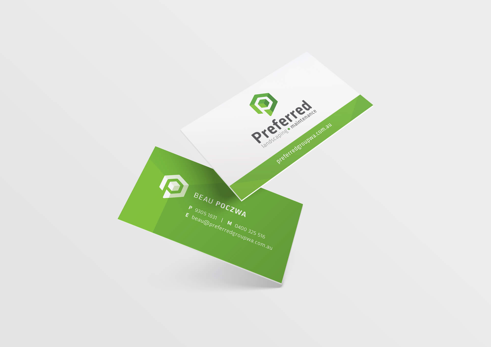 Preferred group printed business cards