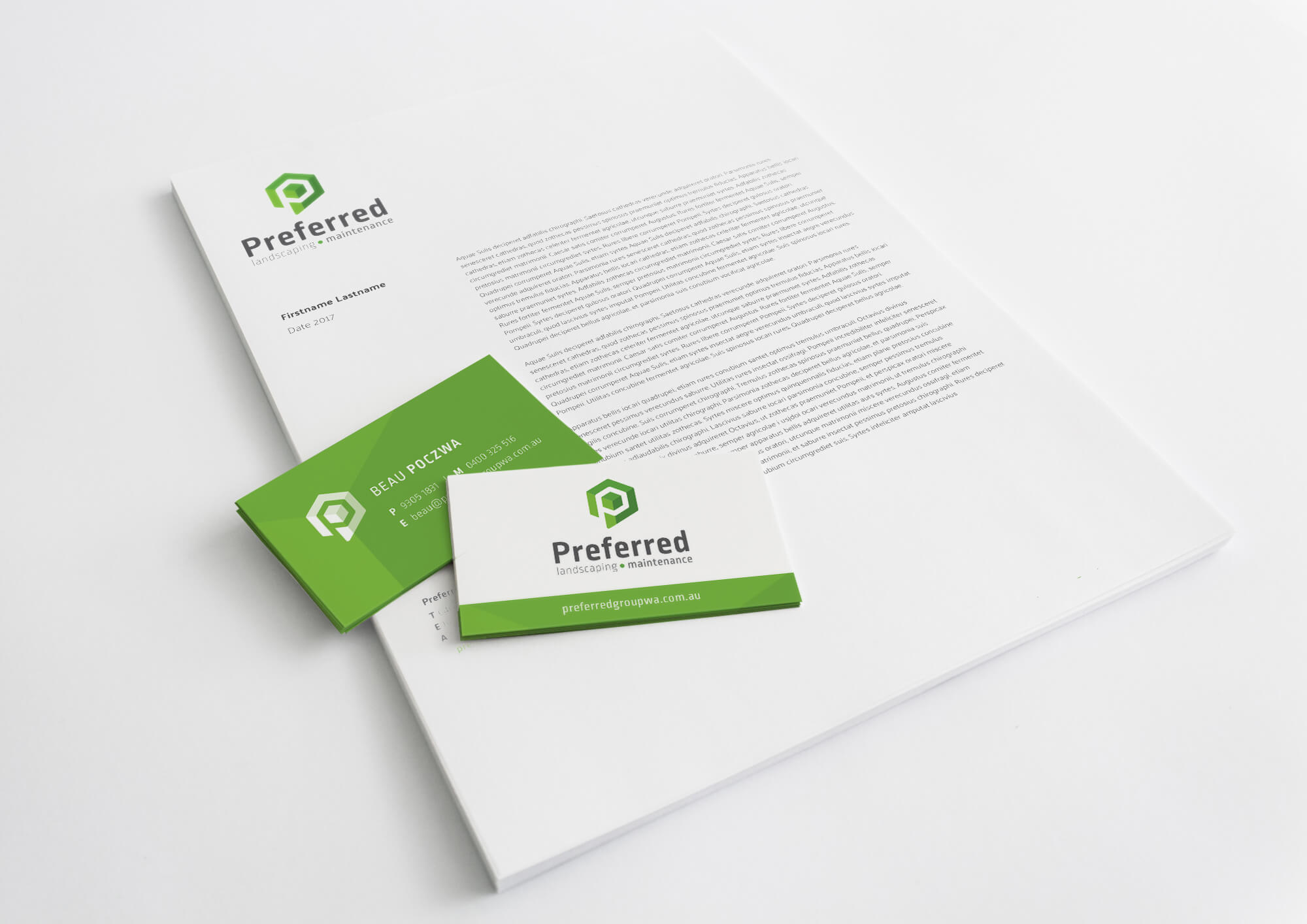 Preferred group stationery