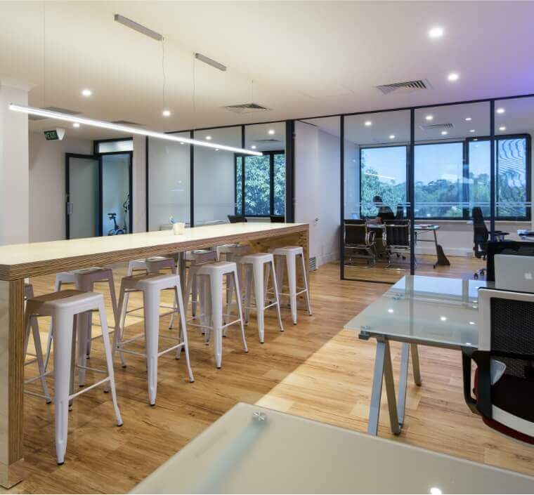Lateral aspect office