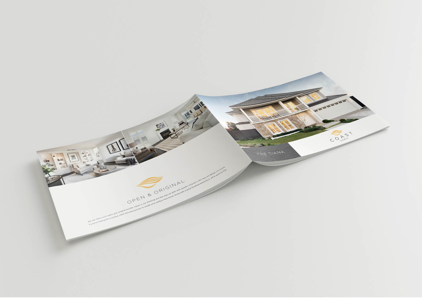 Coast homes brochure design