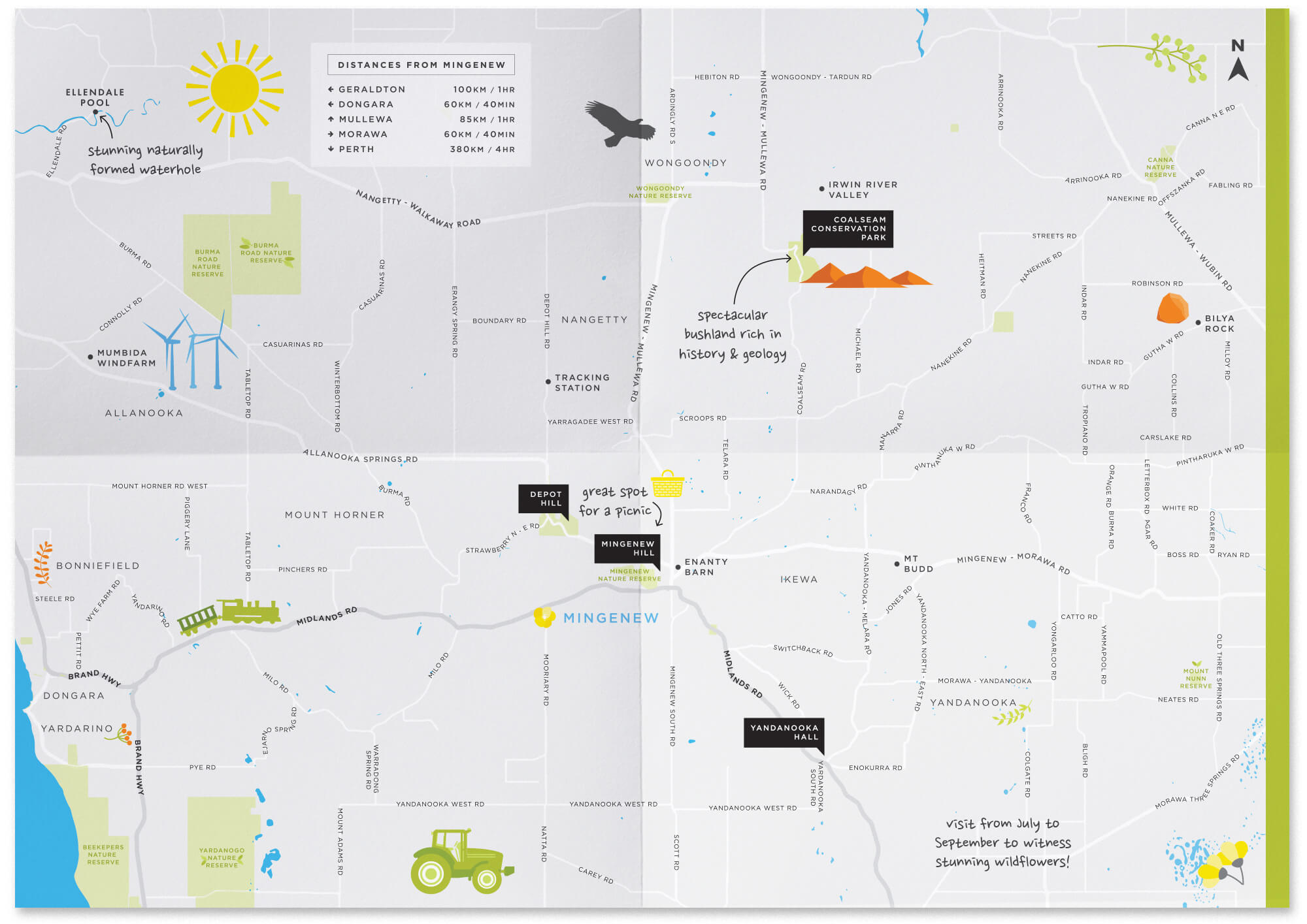 Shire of Mingenew region map